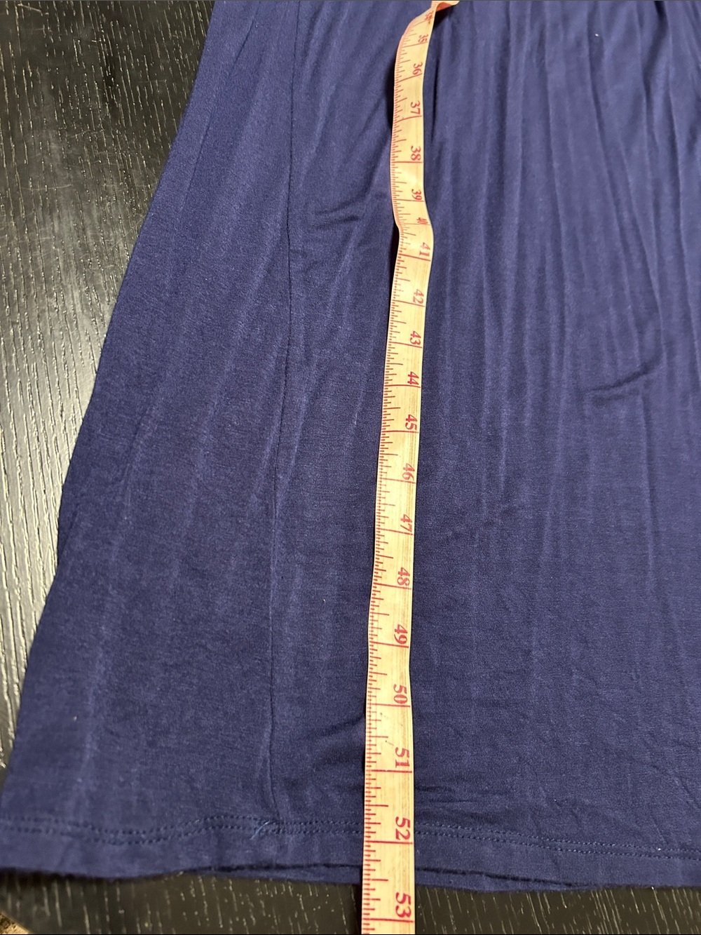 Romeo & Juliet Couture Navy Maxi Dress with Multicolor Beaded V-Neck - Picture 12 of 14